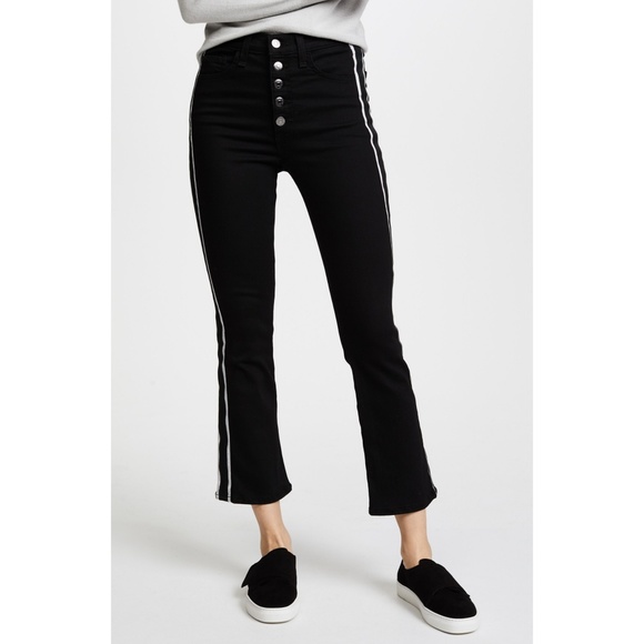 Veronica Beard Denim - Veronica Beard Carolyn Jeans Silver Tuxedo Stripe